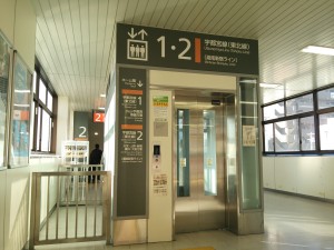 駅のエレベーター